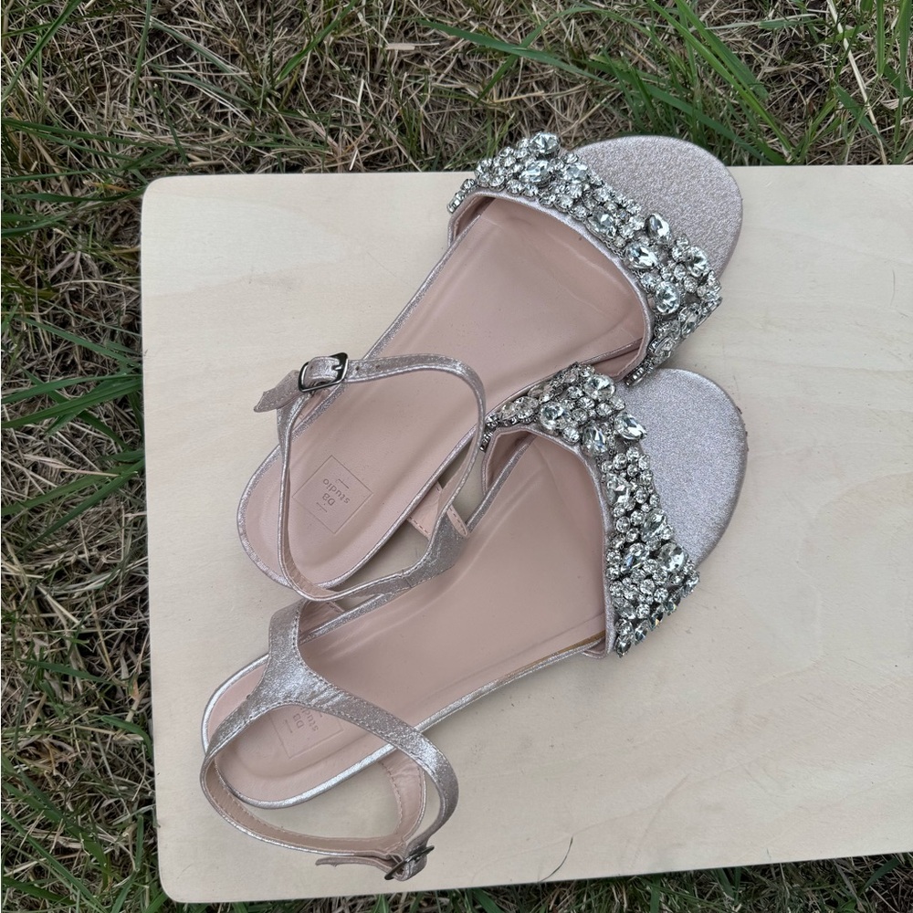 David’s Bridal Studio Rhinestone Sandals - Picture 3 of 4